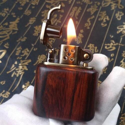 ZORRO Rosewood Armor vintage kerosene gasoline Petroleum oil cigarette lighter man smoking igniter gadget-Z56
