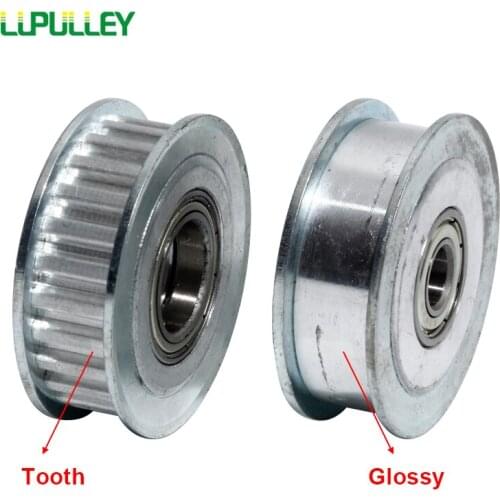 LUPULLEY XL 25T Teeth Timing Pulley Without Step Finished Hole 5/6/7/8/10/12/15MM With 2 Bearings AF Timing Pulley
