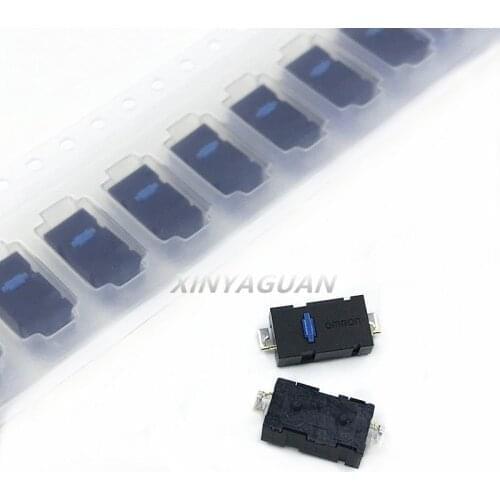 100Pcs New original Omron 2-pin blue dot mouse micro switch D2LS-21 For Anywhere MX Logitech M905 dedicated Alternative ZIP
