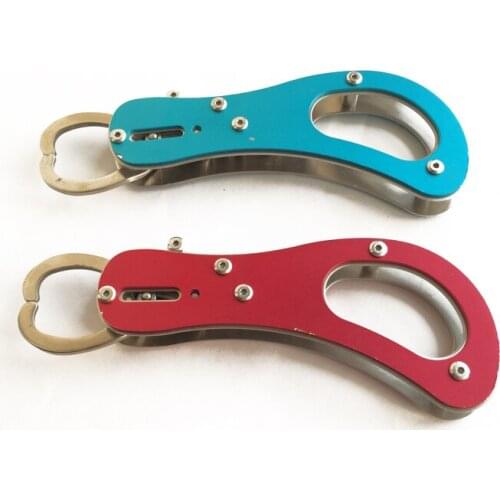 15.5cm Stainless Steel Portable Fish Lip Grabber Fish Catching Grip Fishing Gripper Grip Tool