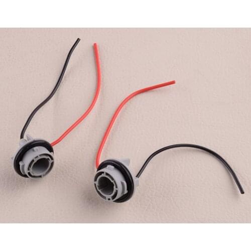 2Pcs Turn Signal Lights Female Socket Wiring Harness Plug Adapter 12V Fit for Blubs 1154 1159 1259 1459 1619 1651 1680 3497 5007