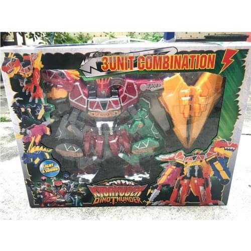 DX Rangers Team Zyuden Sentai Kyoryugers Assembled Dragon 3 In 1 Combination Action Figure Collections Boy Toy