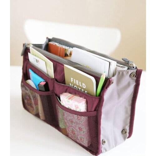 50pcs Women girl Multifunction bag Organizer Travel Insert Handbag Organiser Storage Make Up