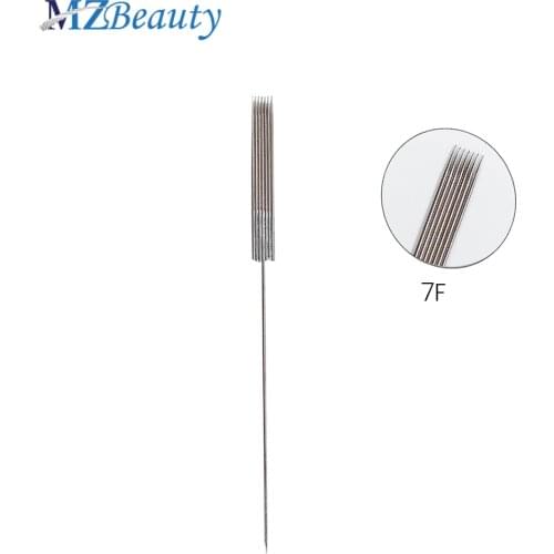 7F needle Disposable Sterilized Professional Tattoo Needles 7F For Tattoo Eyebrow Pen Machine Permanent Makeup machine100pcs/lot