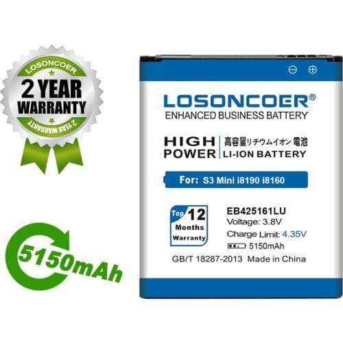5150mAh EB-L1M7FLU EB425161LU For Samsung Galaxy S Duos S7562 i8160 S7566 S7568 S7582 S7560 S7580 i8190 i739 J1 S3 Mini Battery