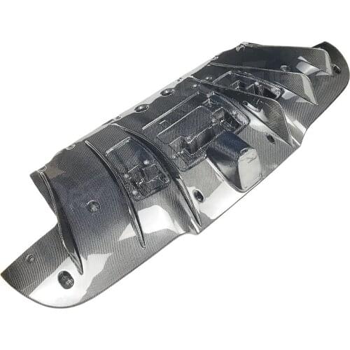 Dry Carbon Fiber Rear Bumper Lip Diffuser Spoiler for Ferrari 488 N Style 2015 - 2018 FRP Car Styling