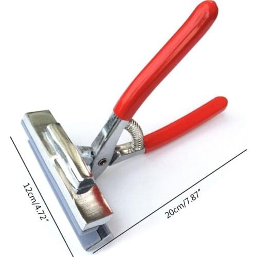 12/6cm Oil Painting Pliers Clamp with Red Handle Stretched Canvas Cloth Fabric Wide Jaw Stretch Tool for Advertising Print