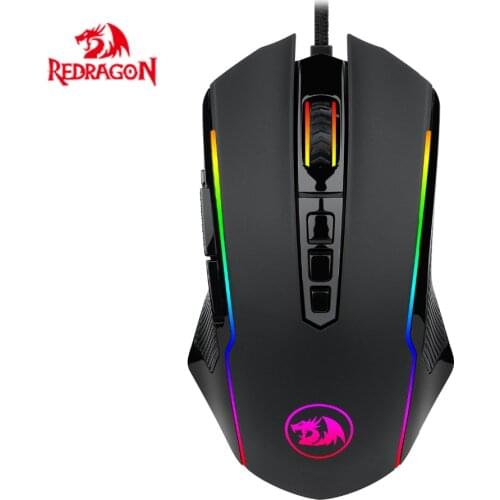 Redragon M910 Chroma Gaming Mouse, High-Precision Programmable Mouse with RGB Backlight Modes, up to 12400 DPI User Adjustable