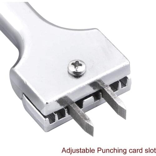 Adjustable Fork Puncher Hole Punch Tool Magnetic Button Clasp Install Tool Craft JS22