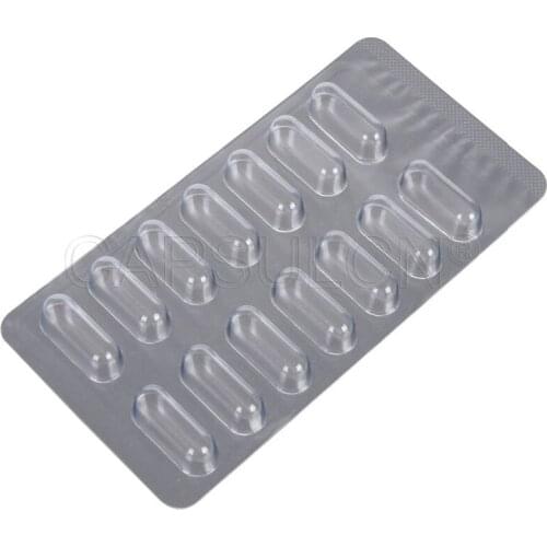 14 holes Capsules Blister Pack Size 2 capsules 3000pcs Capsule Blister Packing Sheet