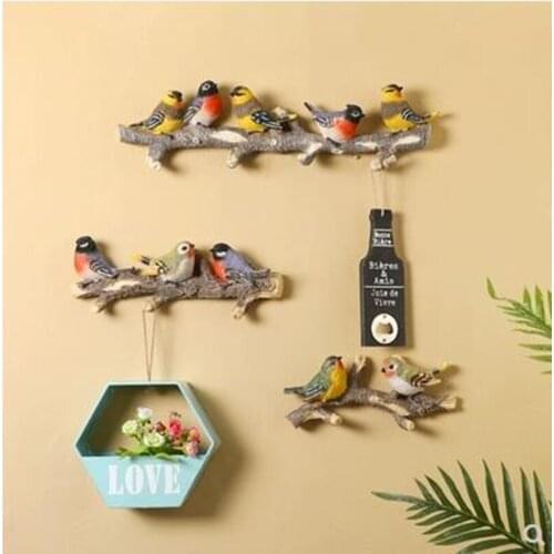 Beautiful birds, creative wall decoration crafts, home office decorations, beautiful hanging gifts, can be used as hooks