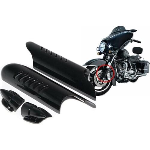 Motorcycle Lower Fork Leg Cover Guard Deflector Shield for Touring Street Glide FLHX Road King FLHR 2000-2013