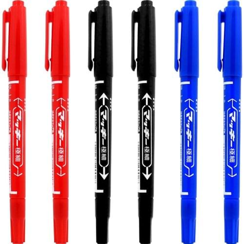 1PC Waterproof DoubleHead Skin Marker Pen Scribe 0.5mm permanent Tattoo Supplies Good Ink Thin Nib Crude Nib Tattoo accesories