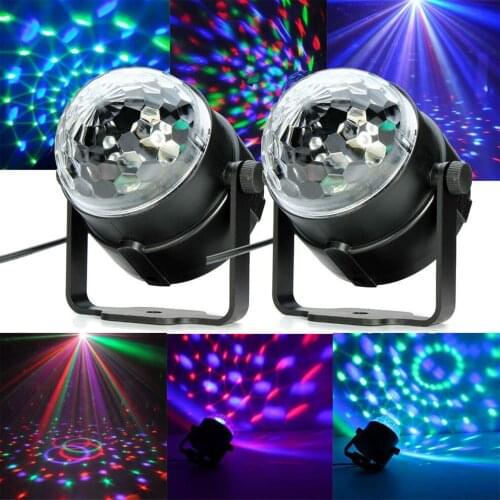 Mini RGB LED disco ball Stage Effect Lighting Lamp Bulb Party Disco Club DJ Light Show portable lights chrismas light outdoor