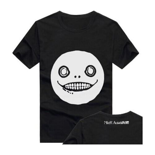 New NieR:Automata YoRHa No 2 Type B Cosplay T-shirt Fashion Men Cotton Tshirt Anime Tops Tees