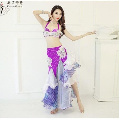 Odin Narelle Belly Dance Suit Diamond Bras Longuette Performance Serve Belly Dance Dance Clothing Adult Woman