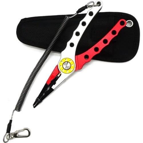 Fishing pliers aluminum alloy scissors hook 136g 20CM fishing tool line cutter multi-function fishing equipment accessories