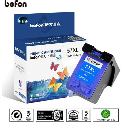 Befon Remanufacture 57XL Cartridge Replacement for HP 57 HP57 Color Ink Cartridge Deskjet 2100 220 450 5510 5550 5552 7150 7350