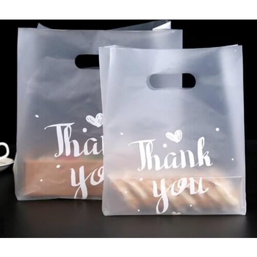 Thank you Plastic Gift Bags, Plastic shopping bags, Retail Bags, Party Favor Bag 50pcs/lot