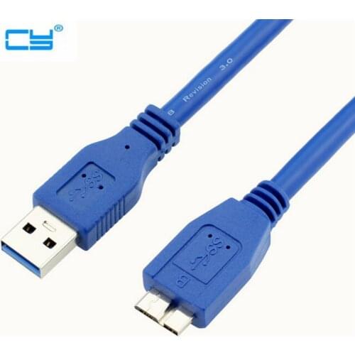 USB 3.0 A Male AM to Micro B USB 3.0 Micro B Male USB3.0 Cable in Blue 0.3m 0.6m 1m 1.8m 1.5m 3m 5m