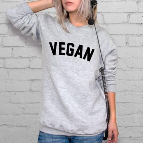 Vegan Sweatshirt Unisex pullovers women mens fashion pullovers Vegetarian Sweatshirt hoodie high quality tumblr jumper