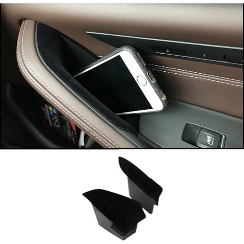 Front Rear Door Handle Storage Box For BMW 5 Series 6 GT 2018-2020 Auto Interior Organizer Cover Accessories Car Styling 2pcs