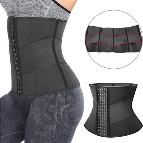 Women Neoprene Waist Trainer Cincher Trimmer Belts Tummy Slimming Sheath Belly Shapewear Sweat Girdle Sauna Body Shaper Corset