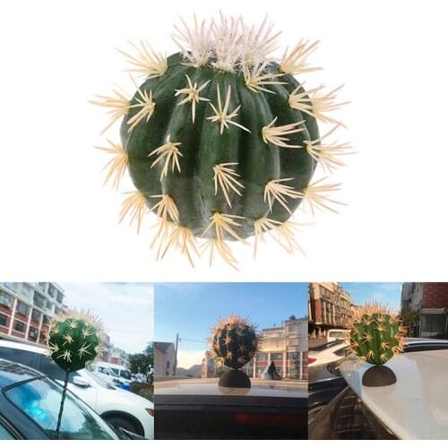 1PC Funny Cactus Car Antenna Pen Topper Aerial Ball Decor Toy Finding Car