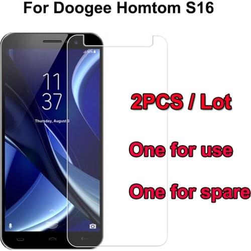 2PCS HomTom S16 Glass Screen Protector Guard Explosion Proof Front Tempered Glass Film For HOMTOM S16 Mobile Phone 5.5Inch Glass