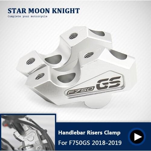 22MM Handlebar Risers Clamp Height up also Backward Extend Adapters with Bolts for bmw F750GS F750 750GS 2018-ON