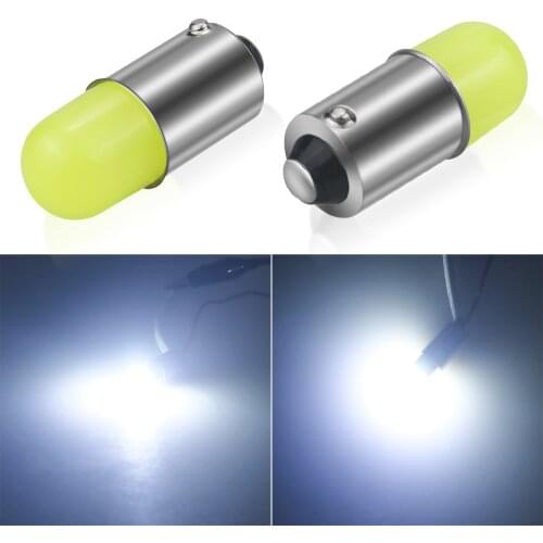 2pcs BA9S BAY9S BAX9S led lamps t4w h6w car interior license plate lights door lamp self reading 6000k white 12v