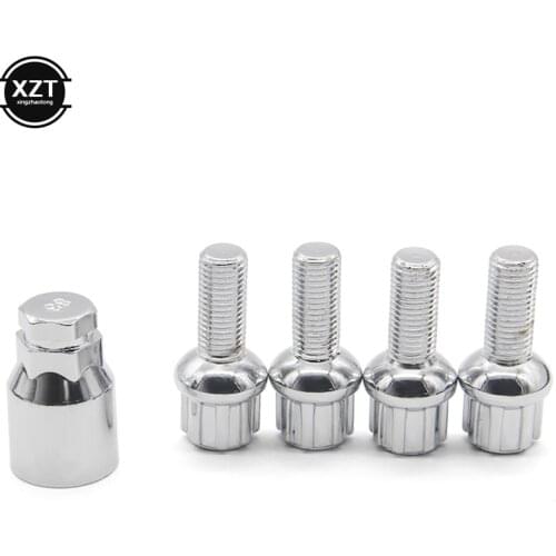 4pcs Screw Bolts M12x1.5 M12x1.25 Anti theft Security Alloy Steel Universal Car Wheels Formula CLOSED LOCKING LUG Nut