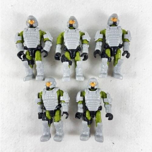 Lot of 5pcs Mega Construx HALO UNSC Marines Customizer Detachable Armor Mini Figure Building Toys