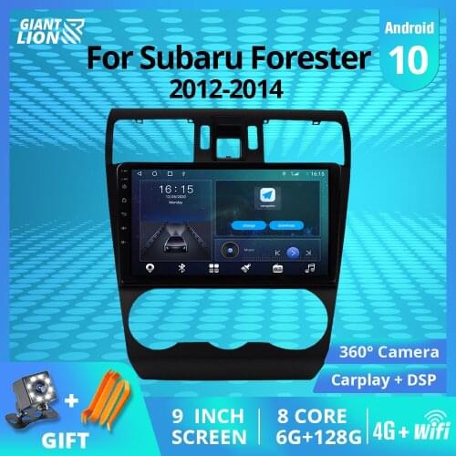 2DIN Android 10 Car Radio For Subaru Forester 2012-2014 GPS Navigation Auto Radio DSP Car Video Stereo Receiver IGO NO 2DIN DVD