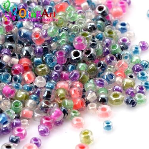 Free shipping 2mm/3mm/4mm 25g/lot Charm Glass SeedBeads DIY Bracelet /Necklace/earringFor Jewelry Making Accessories Olingart