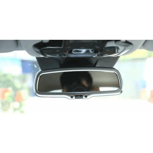 For Alfa Romeo Giulia Stelvio 2017 Car-styling ABS Chrome Interior Rearview Mirror Frame Cover Trim Accessories