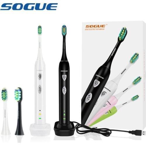 SOGUE Sonic Toothbrush Electric Tooth Brush Maglev Motor USB Charge FDA brushhead Waterproof Escova de Dente Eletrica Sonico