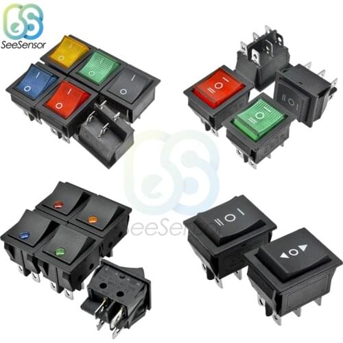 KCD4 Rocker Switch ON-OFF 2 Position On-Off-On 3 position 4 Pins/ 6 Pins Electrical Equipment With Light Power Switch 16A 250VA