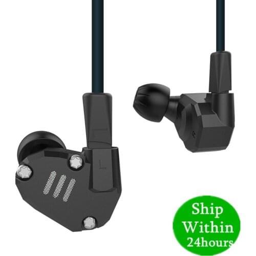 KZ ZS6 2DD+2BA HIFI Bass Headset Sport In-ear Earphone Dynamic Driver Noise Cancelling Headset Replacement Cable as10 AS10