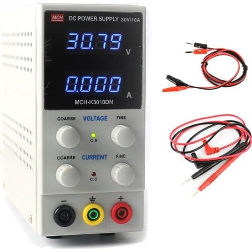 Mini Switching Power Supply MCH-K3010DN Adjustable Regulated Laboratory DC Power Supply 30V 10A 0.01V/0.001A