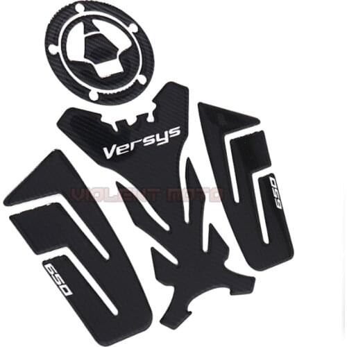 Motorcycle Accessories 3D Fiber Sticker Sets Tank Decal Protector Pad Set for KAWASAKI Versys 650 Versys650