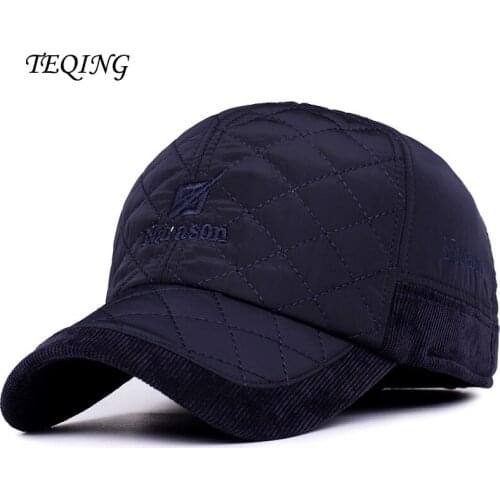 TEQING 2017 New Autumn Winter Mens Outdoor Baseball Cap Version Hat Casual Fashion Cotton Baseball Caps Thickening Warm Hats