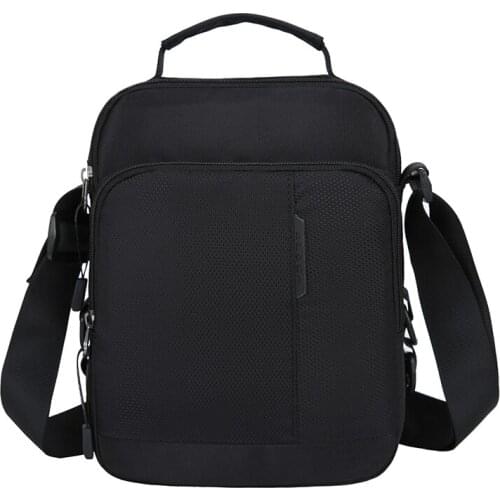 New men messenger bags smll 3 layer crossbody bag black flap mini men handbags shoulder bag nylon