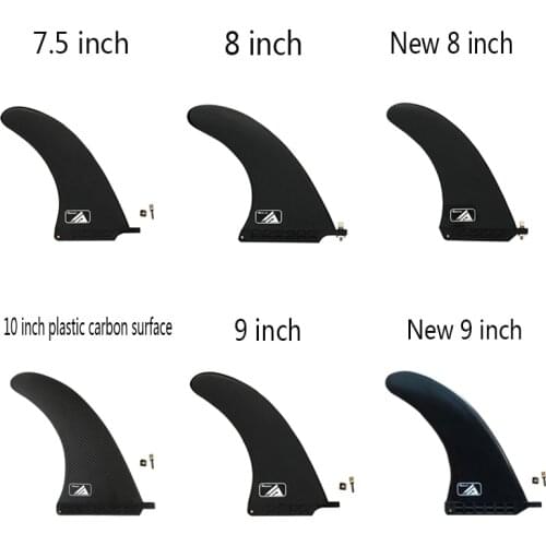 Plastic Single Black And White Surfboard Longboard Inflatable Sup Fin Surf Fin For Surfing