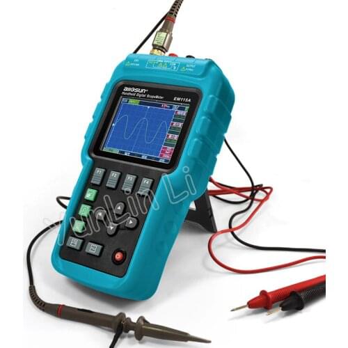 Professional Portable Digital Oscilloscope + Multimeter + Signal Generator USB Color LCD Display