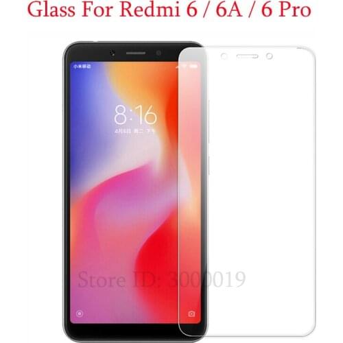 Redmi 6A Tempered Glass For Xiaomi Redmi 6 Screen Protector For Xiaomi Redmi 6 Pro Toughened Protective Film 5.45" Phone