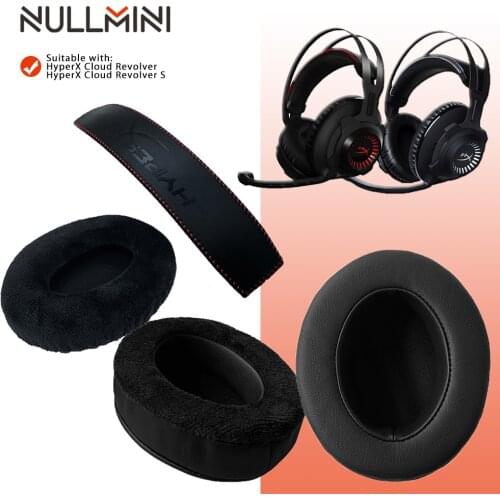 NullMini Replacement Earpads for HyperX Cloud Revolver Revolver S Headphones Headband Earmuff Sleeve Headset