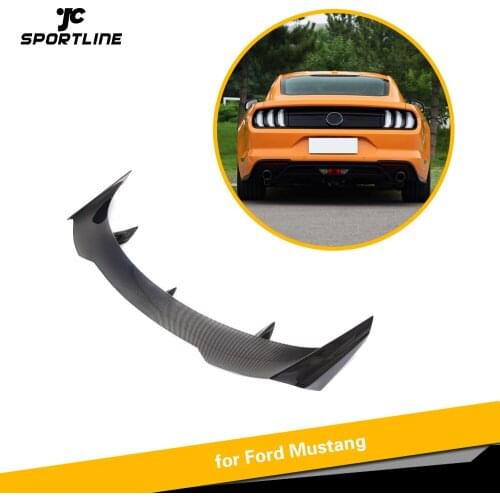 Carbon Fiber Trunk Spoiler For Ford Mustang Coupe 2015 - 2019 Rear Wing Spoiler Lip