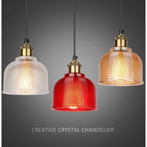 WADBTY Nordic Glass Pendant Lamp Copper Lamp Brass Creative Minimalist E27 Transparent Grass Lamp Cover For Restaurant Light