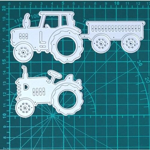 Trailer/Truck/Car Metal Cutting Dies Real Picture Cut Die Scrapbook Paper Craft Knife Mould Blade Punch Stencils Dies 2020 New